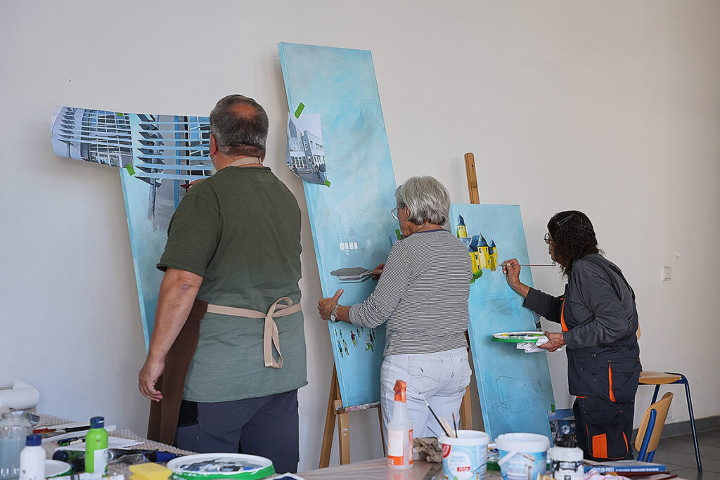 Der Kunstverein Montabaur gestaltet Firmenmotiv zum 55-jährigen Jubiläum