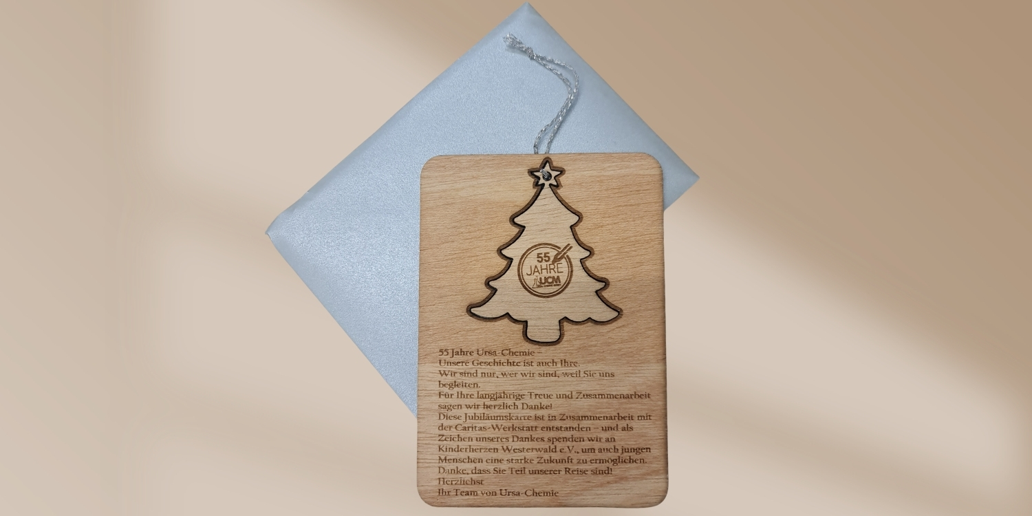 Weihnachtsgrüße zum Jubiläum – 55 Jahre Ursa-Chemie