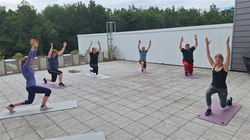 Spinal exercises at Ursa-Chemie